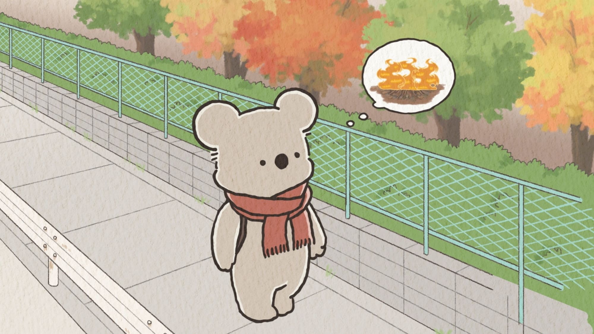 【第9話】コアラ絵日記 9話 焚火の香りとコアラ