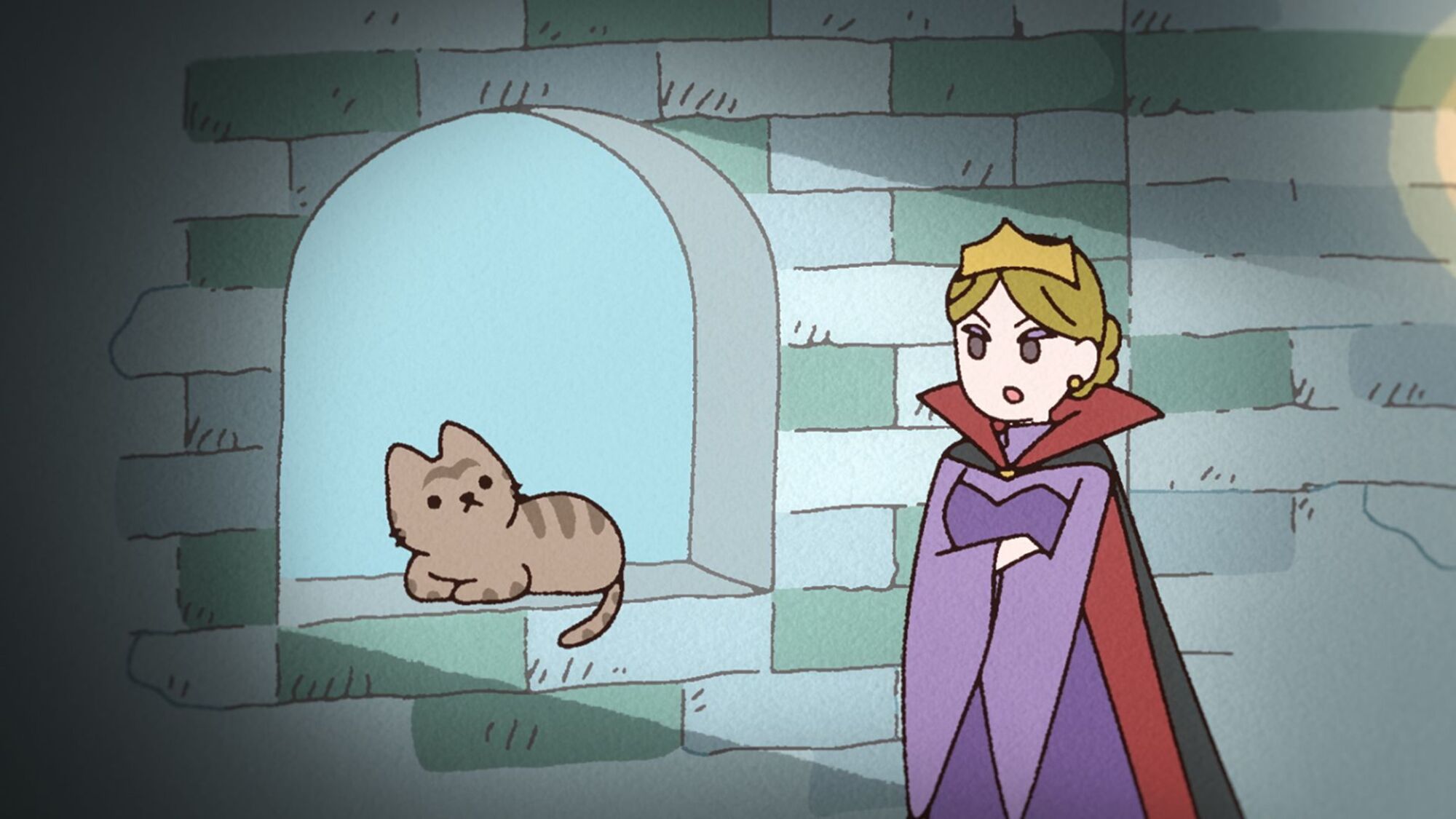 【第1話】うごく！ねこむかしばなし 1話 魔法の鏡とねこ