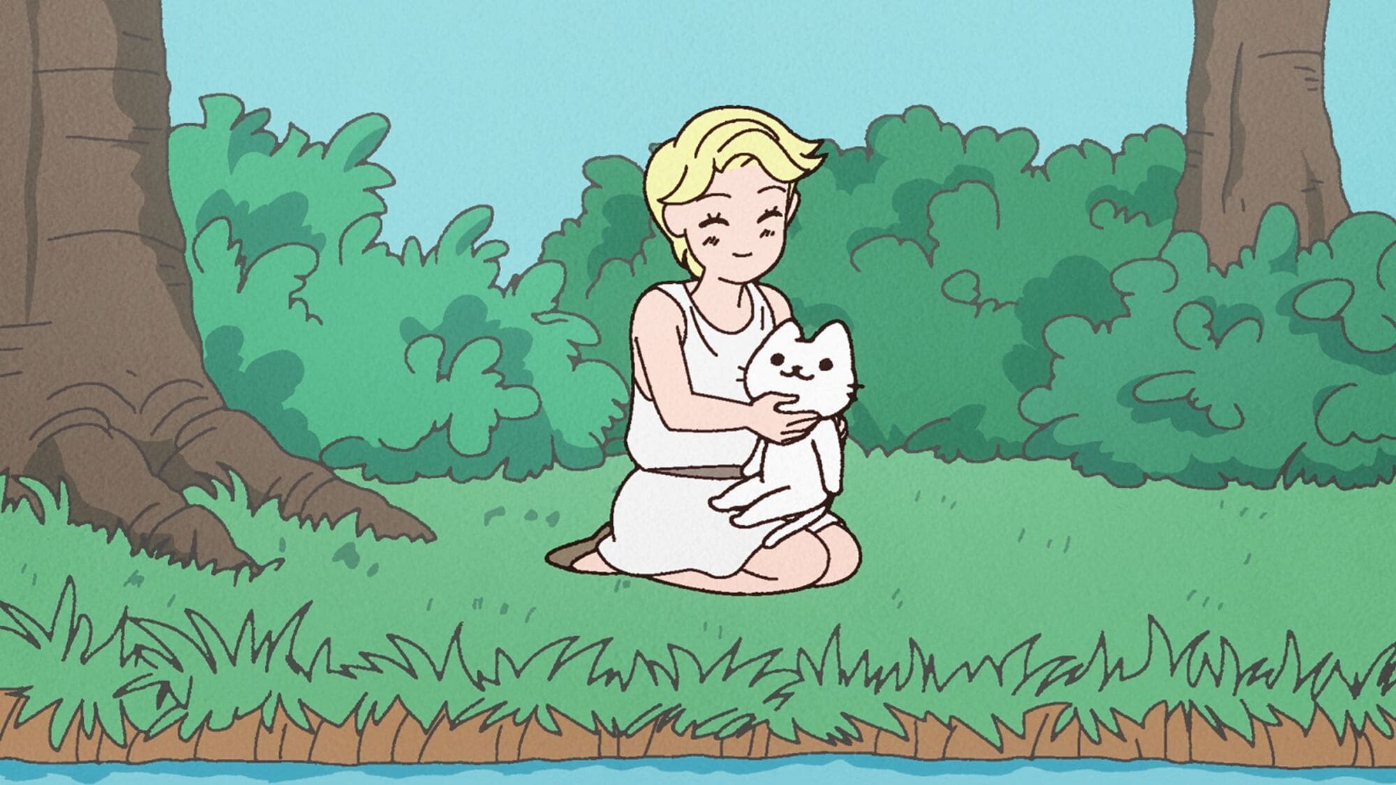 【第12話】うごく！ねこむかしばなし 12話 ナルキッソスとねこ