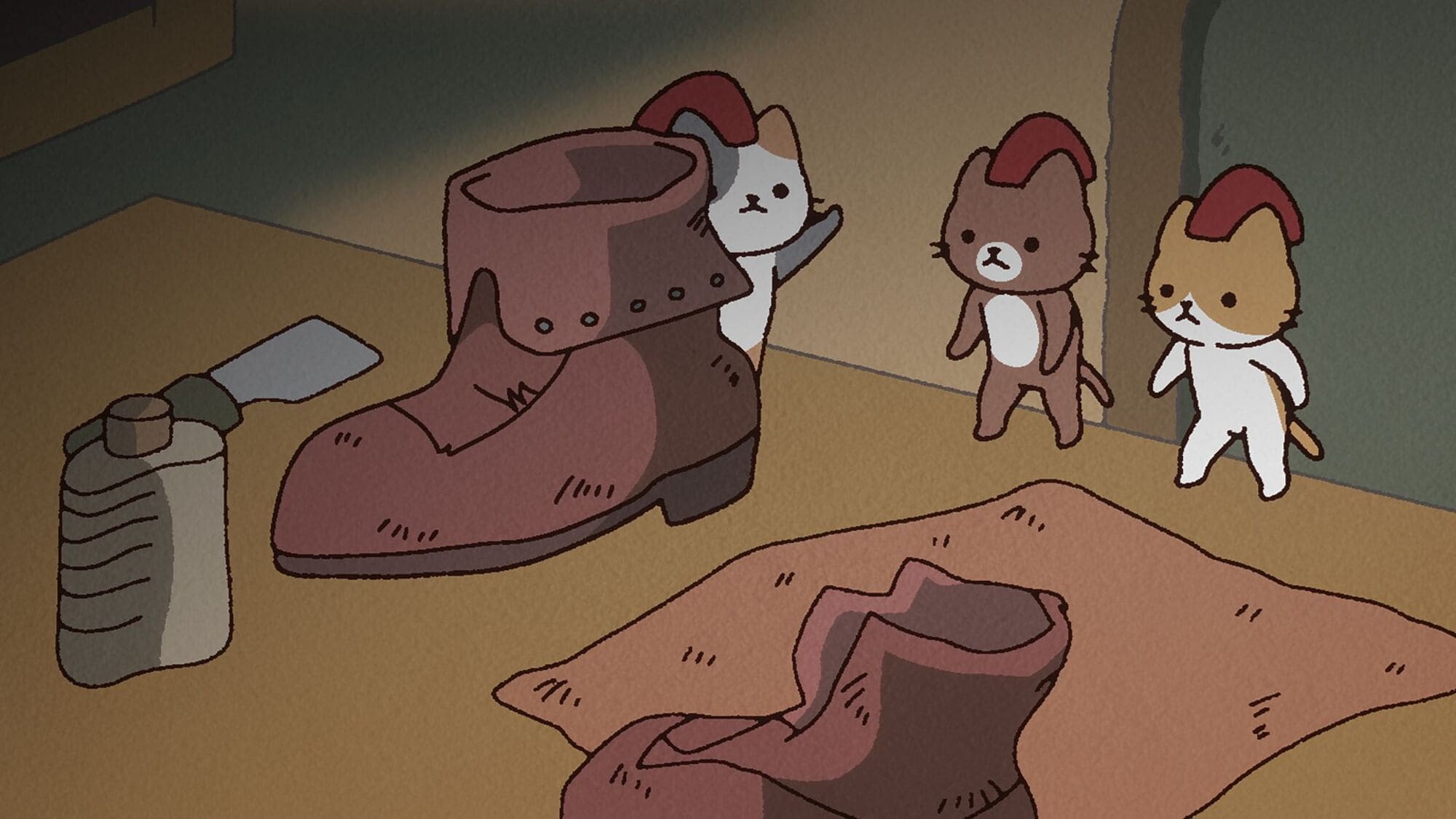 【第9話】うごく！ねこむかしばなし 9話 靴屋さんと小人ねこ